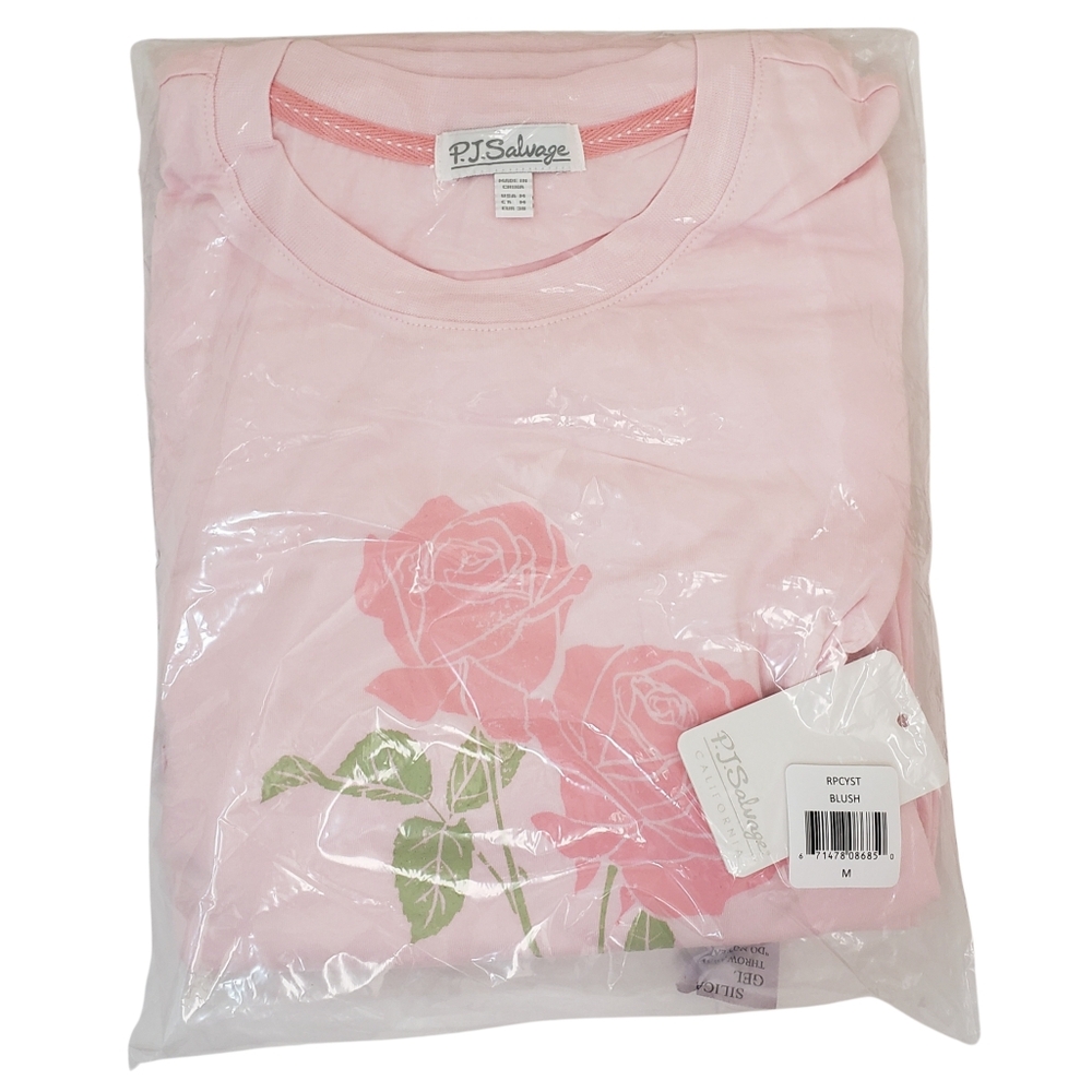 PJ Salvage Women's Pajama Top & Pants Set Blush NWT